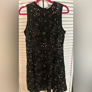 Michael Kors Black Floral Embellished Top